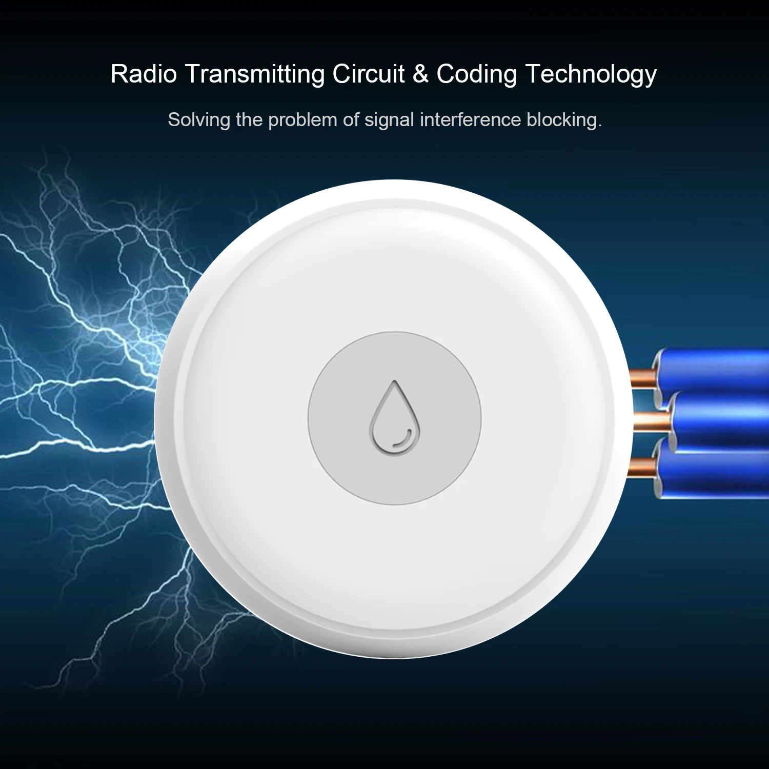 ZigBee Separate Type Water Sensor Leakage Alarm Immersion Safety Detector Automatic Intelligent Household | Обустройство дома