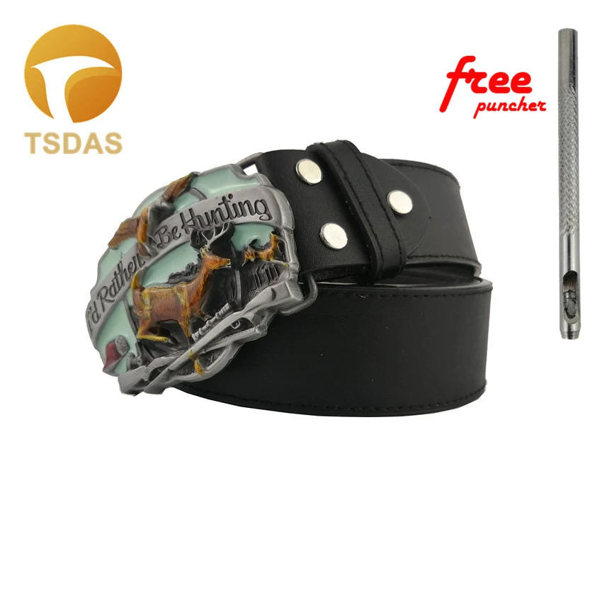 Я предпочитаю охотничьи пряжки для ремня с цветной планкой подходящей ширины 4 см