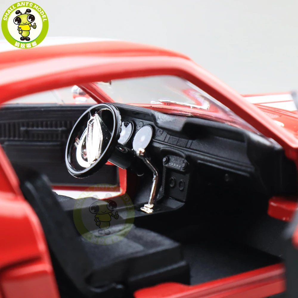 1/18 1968 Ford Shelby Mustang GT-500KR дорожный знак литая модель автомобиля игрушки для мальчиков и девочек подарок