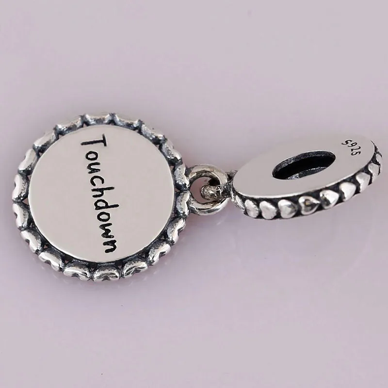 

Original 925 Sterling Silver Charm Innovative Rugby Pendant Fit Pandora Women Bracelet & Necklace Diy Jewelry