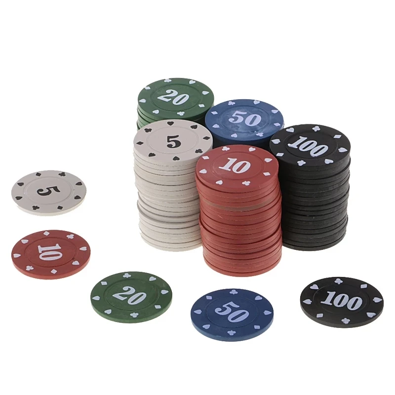 100 шт. Texas Poker Chip счетные бинго фишки наборы казино карточная игра баккара