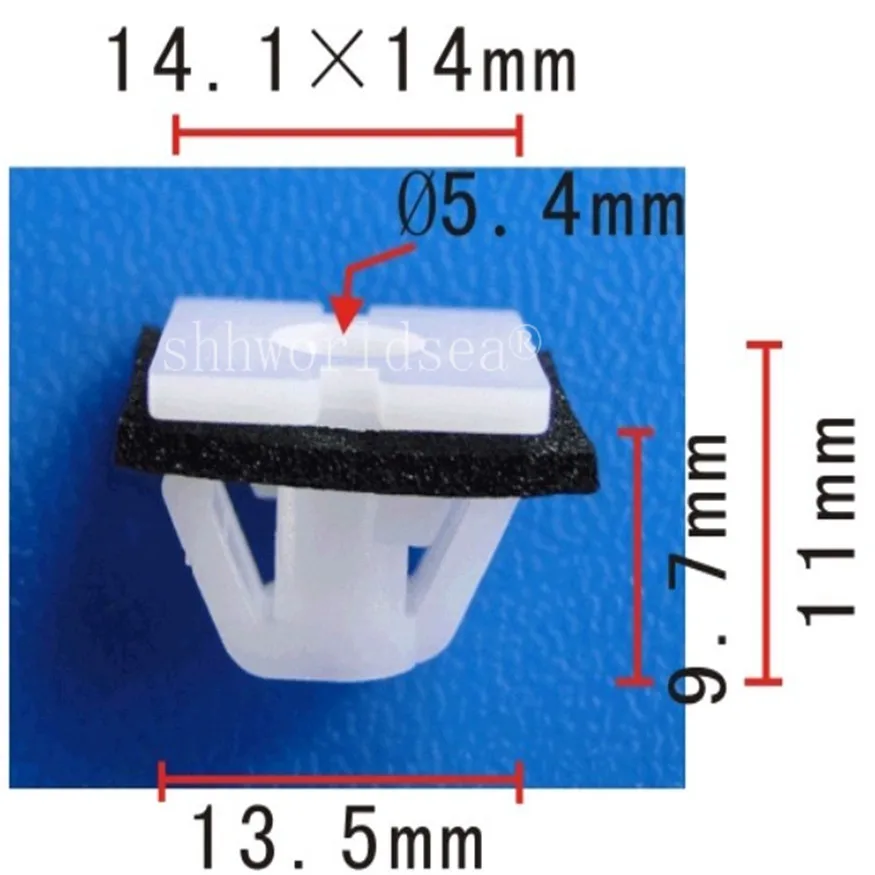 100 шт. боковой молдинг для кузова с герметиком пластиковый зажим крепления