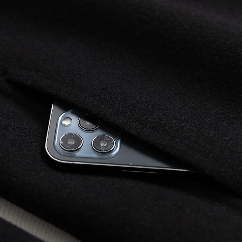 

CMAZ Now Autumn and Winter New Double Breasted Reversible Cashmere Coat Factory Direct Supply
