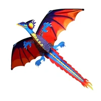new huge 3d dragon kite single line with tail family outdoor sports children fun toy drop shipping