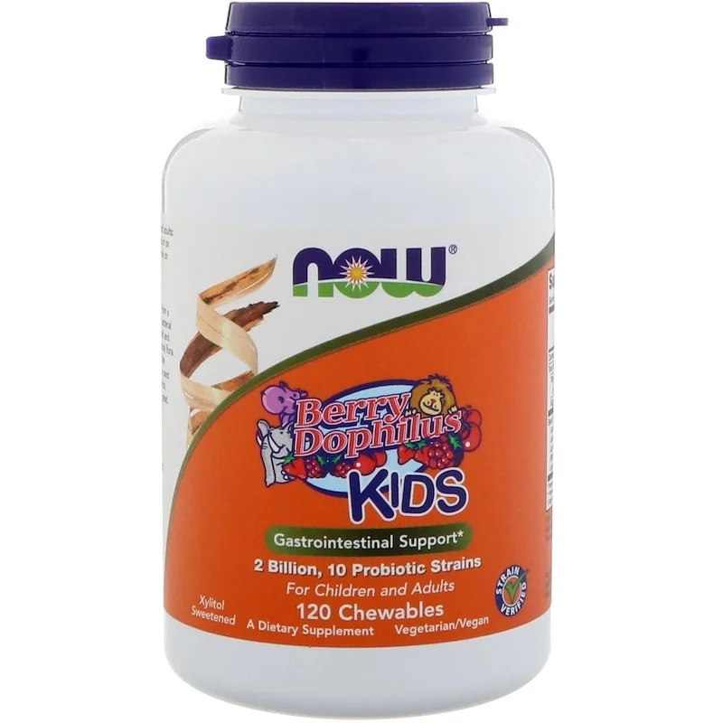 

Free shipping BerryDophilus KIDS Gastrointestinal Suppport 2 Billion,10 Probiotic Strains For Children and Adults 120 Chewables