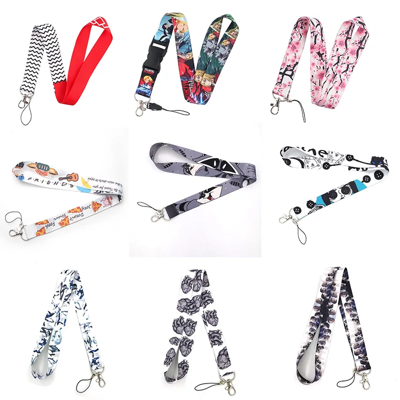 

Classical Style Lanyard For key The 90s Phone Working Badge Holder Neck Strap With Phone Hang Ropes webbing ribbons ribbons Gift