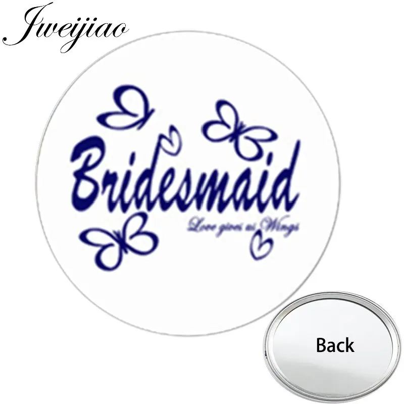 

Youhaken Bridesmaid Valentine's Day Gift One Side Mini Pocket Mirror Anniversary Portable Makeup Vanity Hand Travel Purse Mirror