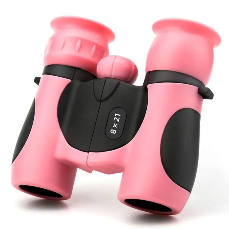

8X21 Binoculars Telescope Children Colorful Telescope Fixed Zoom Anti-Skid Portable Field Glasses Gifts
