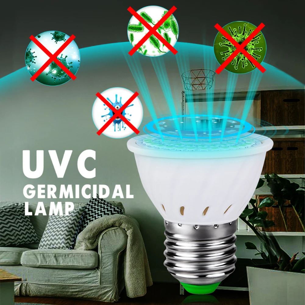 Ultraviolet E27/GU10 uv lamp Light Lamp Germicidal UV Mite Bulb UVC LED Sterilizer Kill Dust for Home Bathroom | Лампы и освещение