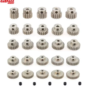 5 шт. M0.6 3,175 мм 13T 15T 17T 18T 19T 20T 22T 24T 28T 30T 33T Алюминиевый сплав металлический Шестерня двигателя для 18 110 RC автомобиля Traxxas