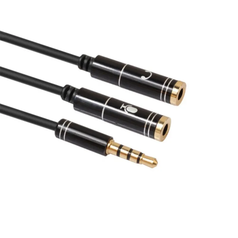 3 5 мм Джек микрофон гарнитуры аудио разветвитель кабеля Женский до 2 штекер