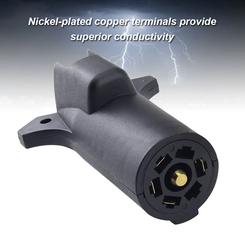 1x7 Pin Blade To 5 плоский прицеп адаптер вилка подключения для RV эвакуатор|Буксировка и