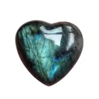Кристалл лабрадорит, пальмовый камень, драгоценный камень, волшебный камень, в форме сердца, камни для любви, драгоценные камни, поделки, Декор