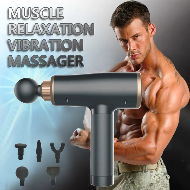 Фото Портативный беспроводной пистолет для глубокого массажа мышц/профессиональный