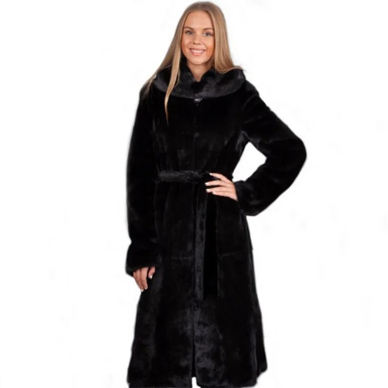 Imitation mink fur coat women's jackets middle-aged clothes autumn winter manteau femme hiver пальто женское шуба veste femme