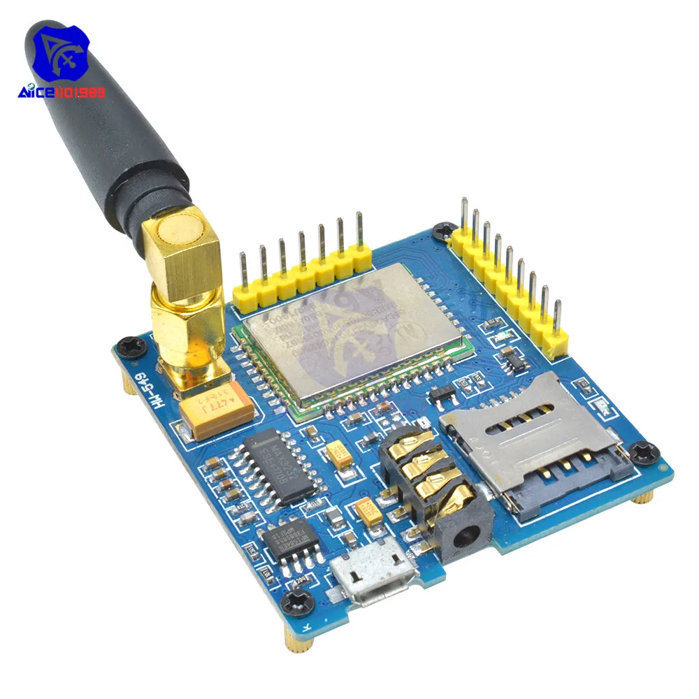 Diymore A6 Core GPRS Pro Serial GSM модуль макетная плата TTL RS232 с SMA интерфейсная антенна