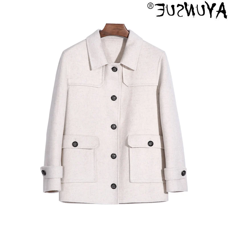 

Korean men's coat, handmade jacket, white, spring and autumn, kj396012