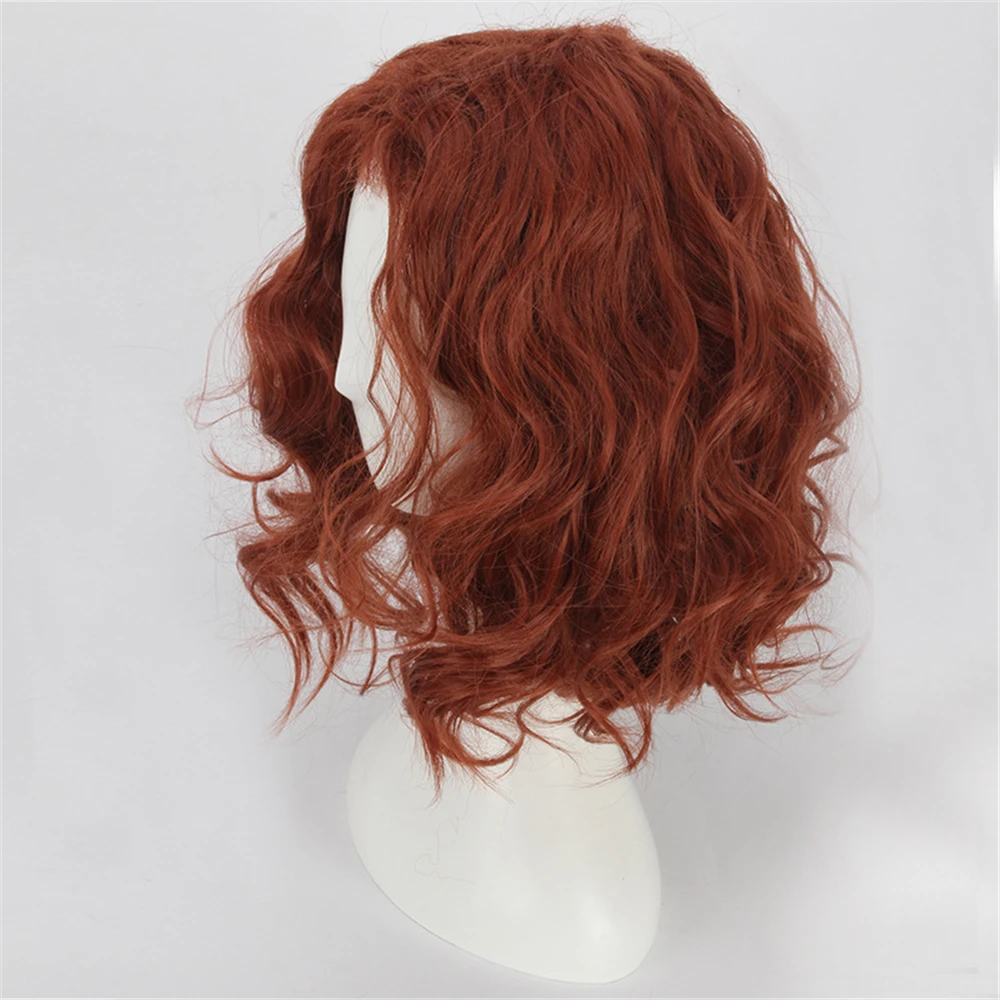 Avengers Black Widow Austrian era style cosplay brown red wig headpiece costume halloween anime unisex Anime | Тематическая одежда