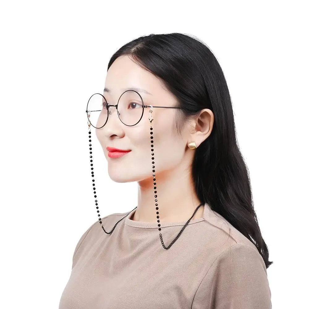 

Metal Sunglass Acrylic Crystal Strap Rope Eyedress Lanyard Reading Glass Chain Strap Cord Holder Eyeglasses Necklace