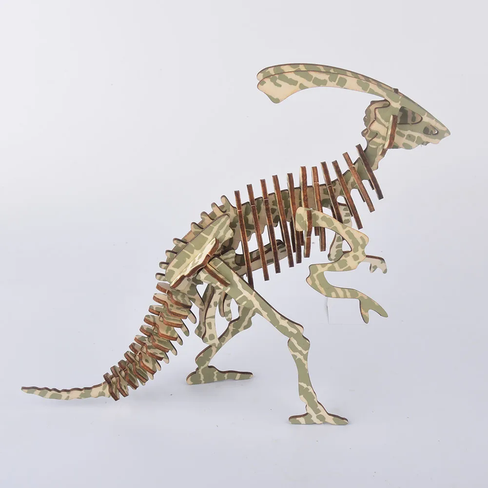 3D-Пазл сделай сам для детей деревянная игрушка-динозавр в сборе подарок взрослых