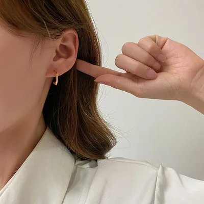

Simple Irregular Geometric Earrings For Women Exquisite Earrings Personality Temperament Jewelry Birthday Gift 2021 Style