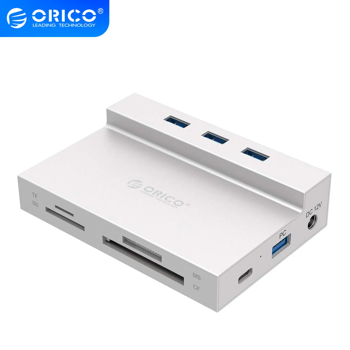 Разветвитель ORICO с USB 3 0 на RJ45 SD/TF/MS/CF Тип C|USB-хабы| |