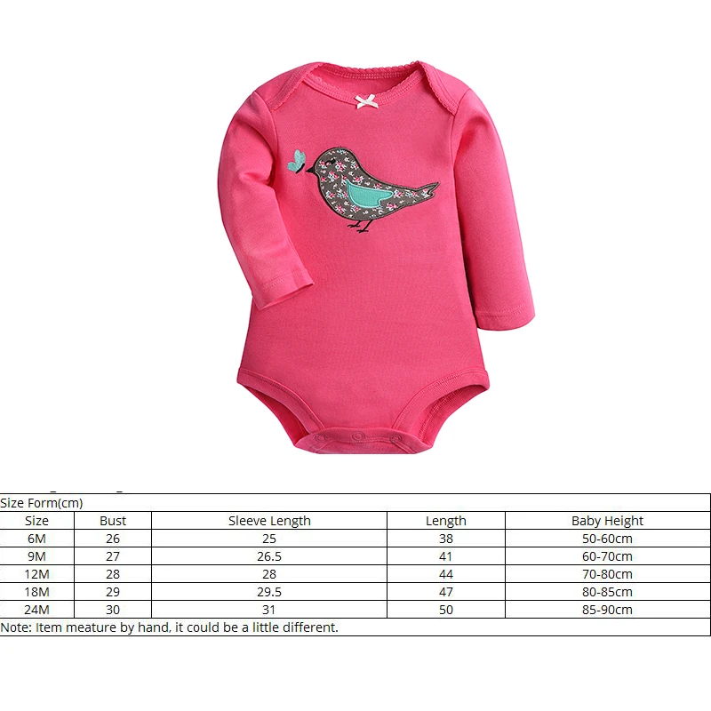 2 шт./лот стильные боди для маленьких девочек хлопковая одежда с длинными