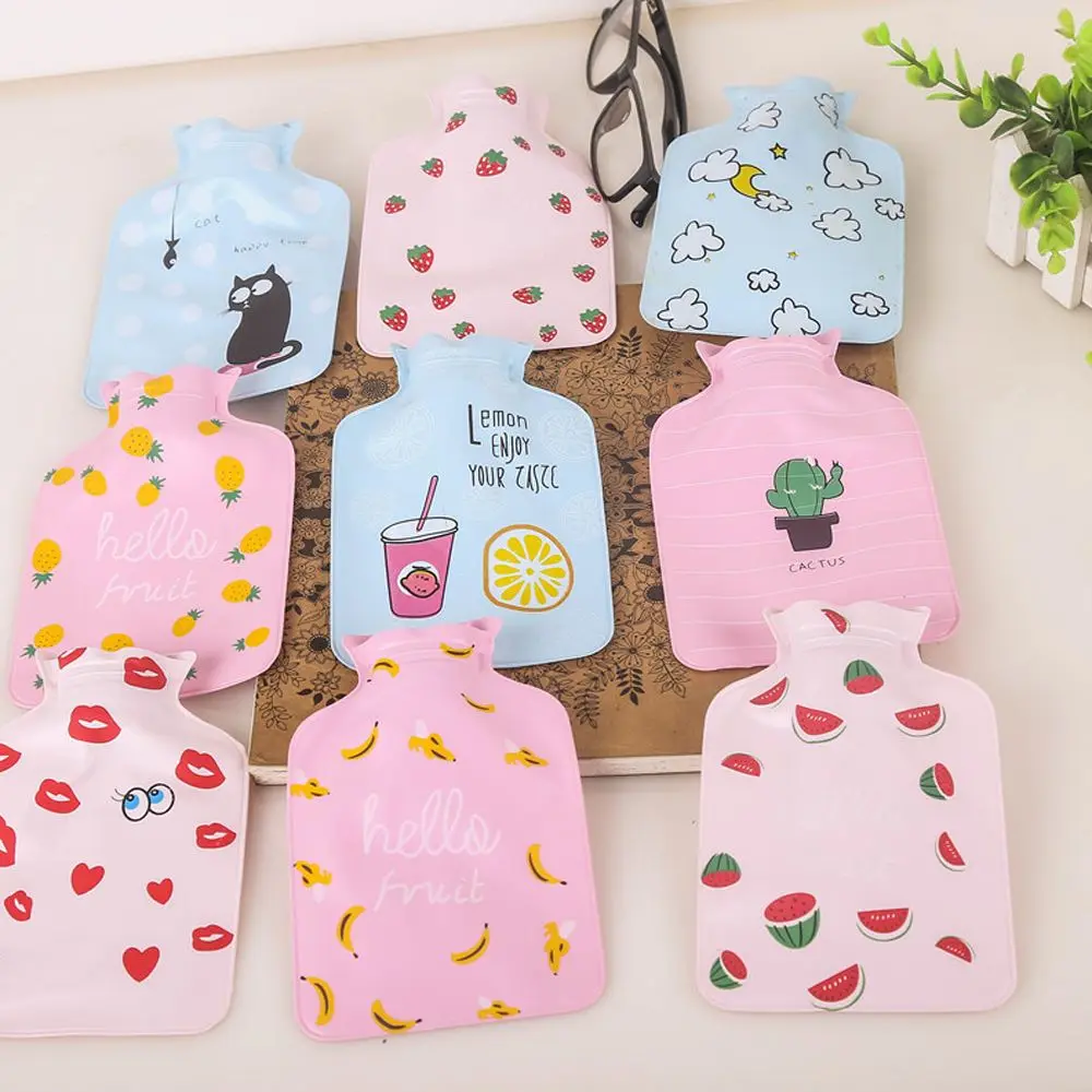 Портативная мультяшная Теплая бутылка для воды грелка рук резиновый карман