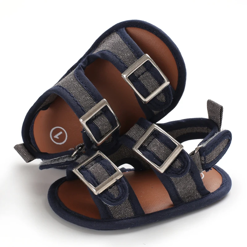 Детские летние сандалии унисекс для маленьких девочек и мальчиков Парусиновая