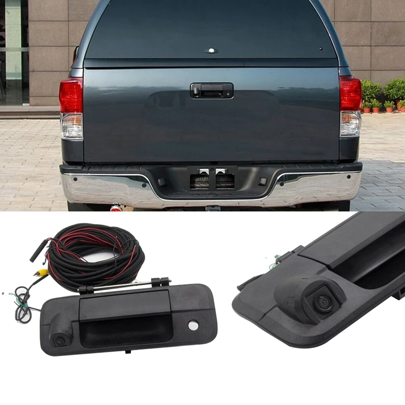 

Rear Tailgate Handle Camera Rear View Backup Camera for Toyota 07-13 16-18 Tacoma Aftermarket Nav Radio Monitor