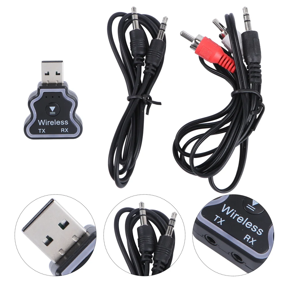 

1PC Car Mounted Wireless Receiver Transmitter 2-in-1 USB Receiver Transmitter