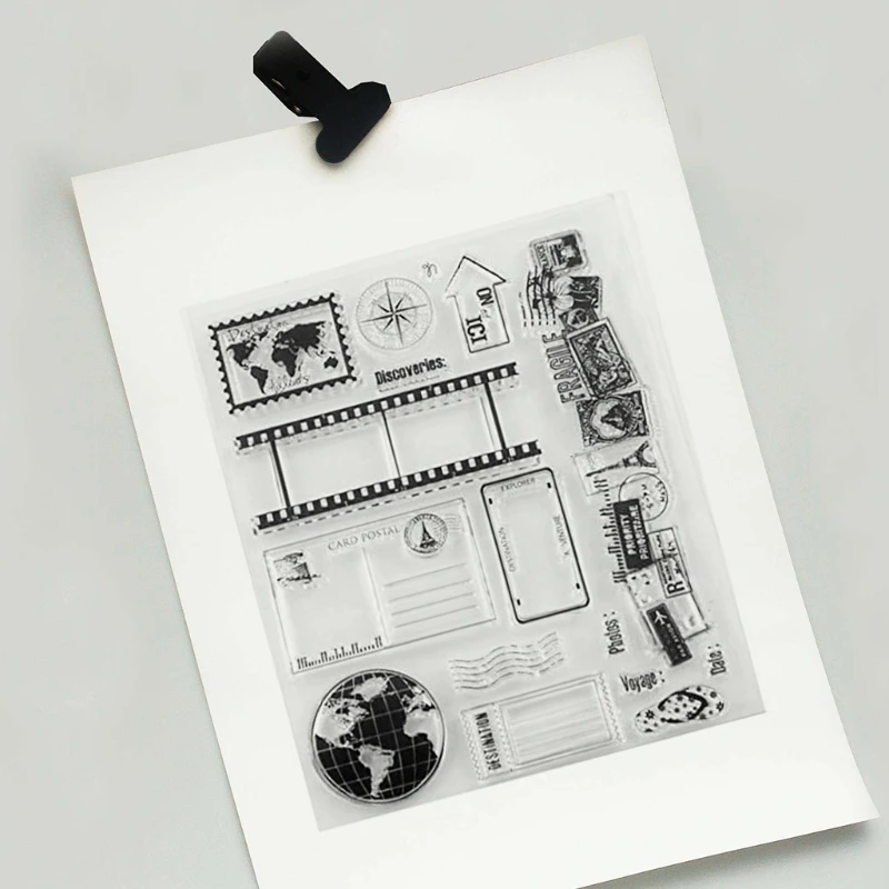 Английский силиконовый прозрачный Печатный штамп DIY Скрапбукинг рельефная