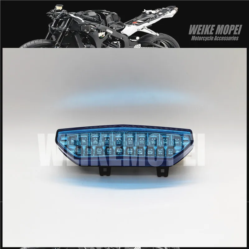 

Blue LED Rear light Tail Lamp Taillight Turn Signal Lights Fit For KAWASAKI Ninja ZX6R 2007 2008 ZX-6RR ZX636 07 08