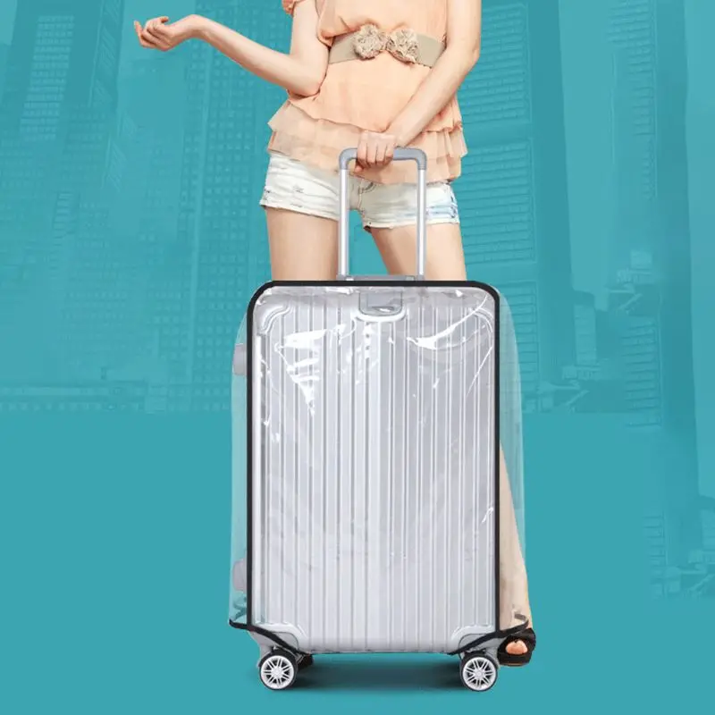 

Luggage Cover Clear PVC Suitcase Cover for Carry on Luggage