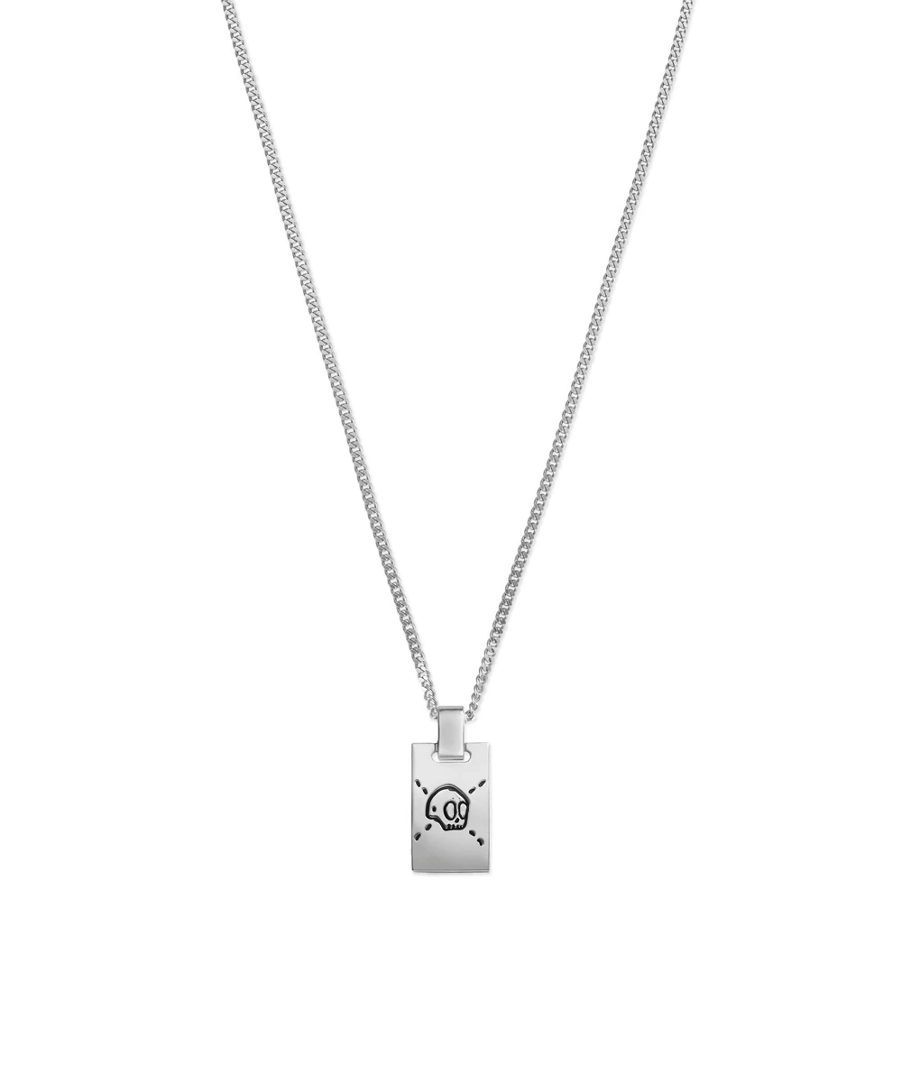 

Мужское и женское колье из серебра 2021 пробы, однотонное ожерелье с прямоугольной цепочкой и подвеской в виде букв, 925