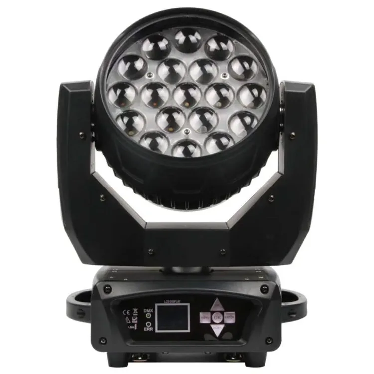 

Dj луч освещения профессиональный сценический свет движущаяся головка 19 шт. 4 в 1 rgbw led zoom светильник