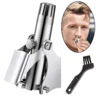 Мужской триммер для носа из нержавеющей стали, ручной триммер для носа, бритва, моющийся триммер для носа и ушей
