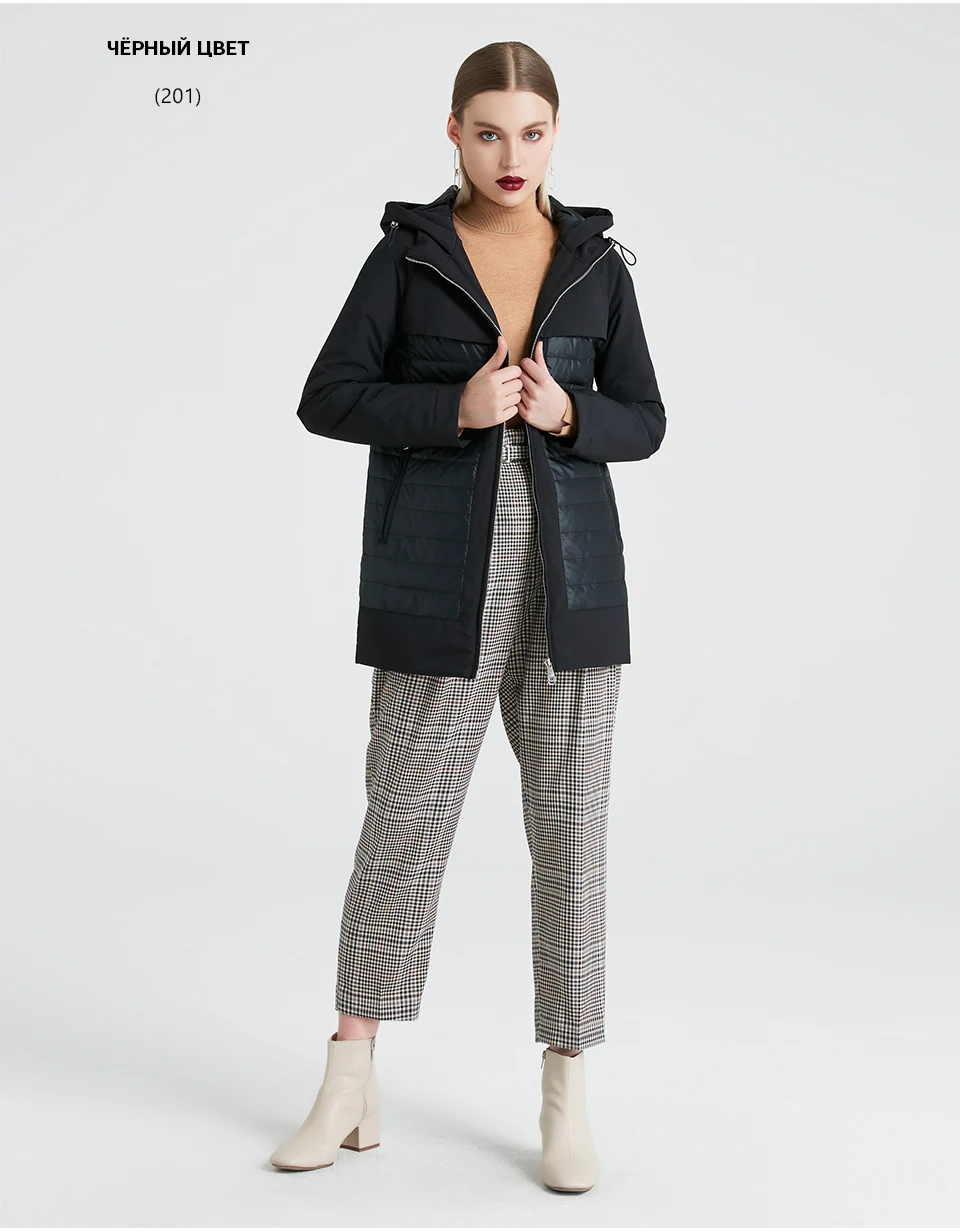 MIEGOFCE New Fashion Collection Spring Autumn Women's Short Jacket With A Hood Windproof Insulated European Style Coat