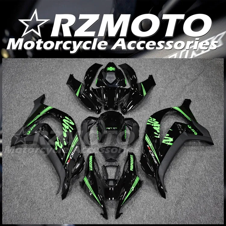

4Gifts Injection New ABS Fairings Kit Fit for kawasaki Ninja ZX-10R ZX10R 2016 2017 2018 2019 16 17 18 19 Custom Green