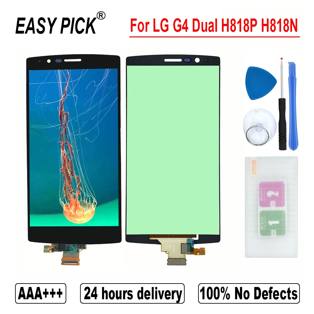 Для LG G4 двойной H818P H818N ЖК-дисплей Дисплей кодирующий преобразователь сенсорного экрана в сборе для LG G4 H810 H815T F500K/S/L LS991 VS986 VS999