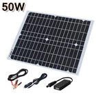 Гибкая солнечная батарея по оптовочной ценеоп 50w 18V панели солнечных батарей модуль постоянного тока для автомобиля яхта светильник RV 12v аккумуляторная лодка 5v Внешнее зарядное устройство