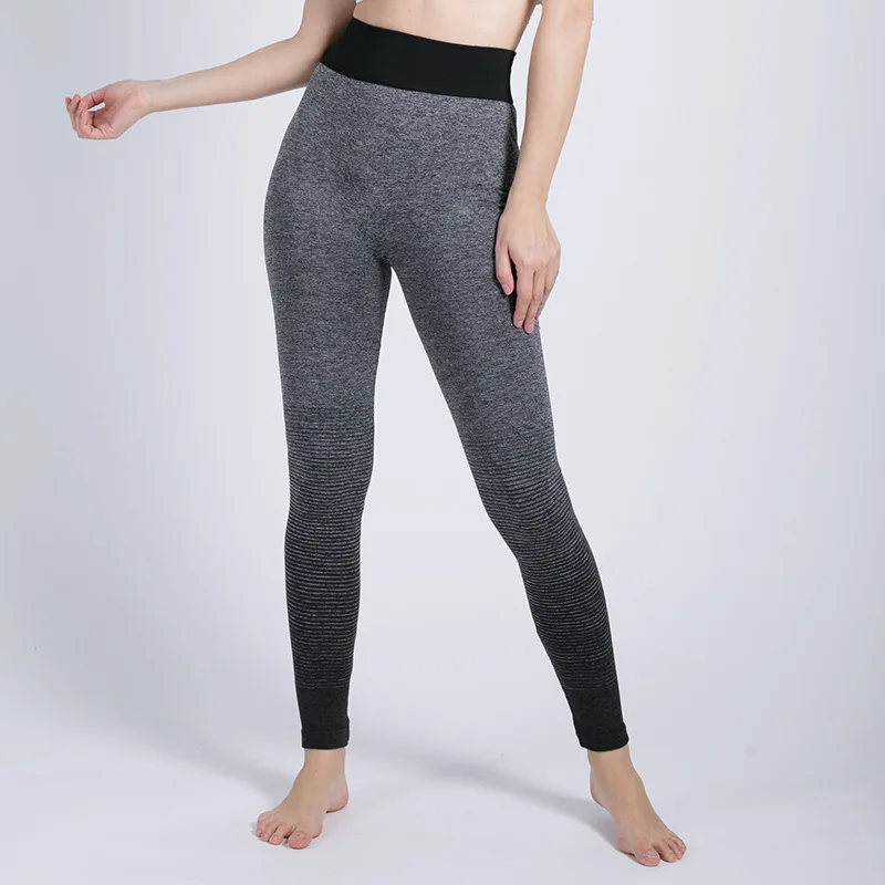 

Ombre Seamless Yoga Leggings Compression Tights Slim Gym Active Wear Sports Fitness Control Workout Gradient Pants NVYJ89