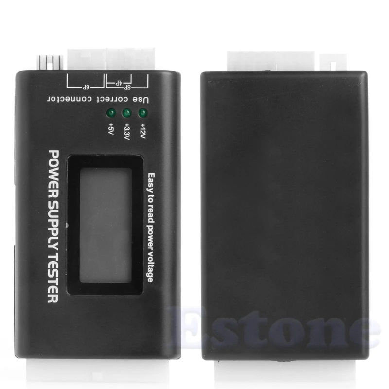 

1 шт. Новый ЖК-ПК компьютер 20/24 Pin 4 PSU ATX BTX ITX SATA HDD тестер источника питания