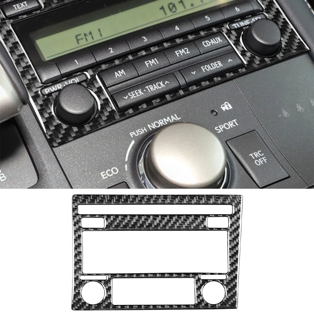 

Central Control CD Panel Decoration Cover Trim Sticker Decal for Lexus CT 2011-2017 Car Interior Accessories Carbon Fiber
