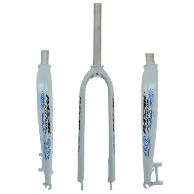 glossy white blue Жесткая вилка PASAK для велосипеда 2" 27,5" 2" из алюминиевого сплава, для горного велосипеда, для шоссейного велосипеда, вилочный погрузчик, жесткая модель P32, дисковый тормоз, универсальный - Цвет: glossy white blue