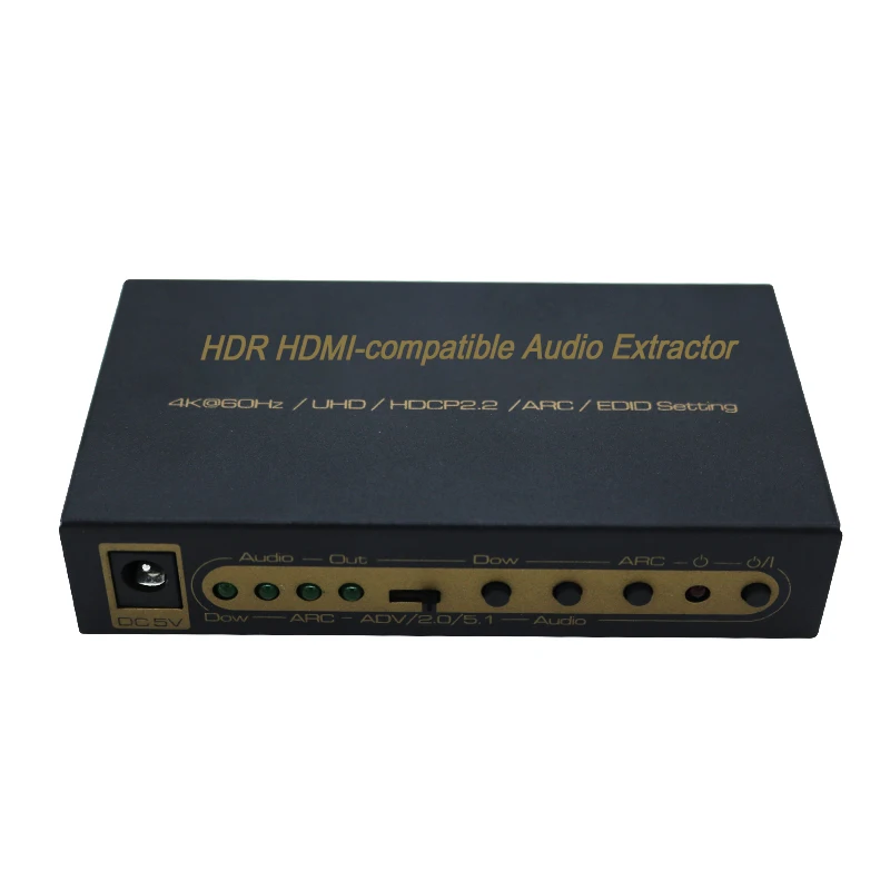 Larryjoe HDR HDMI совместимый аудио экстрактор 4K @ 60Hz UHD HDCP2.2 ARC EDID настройки 2 0 V