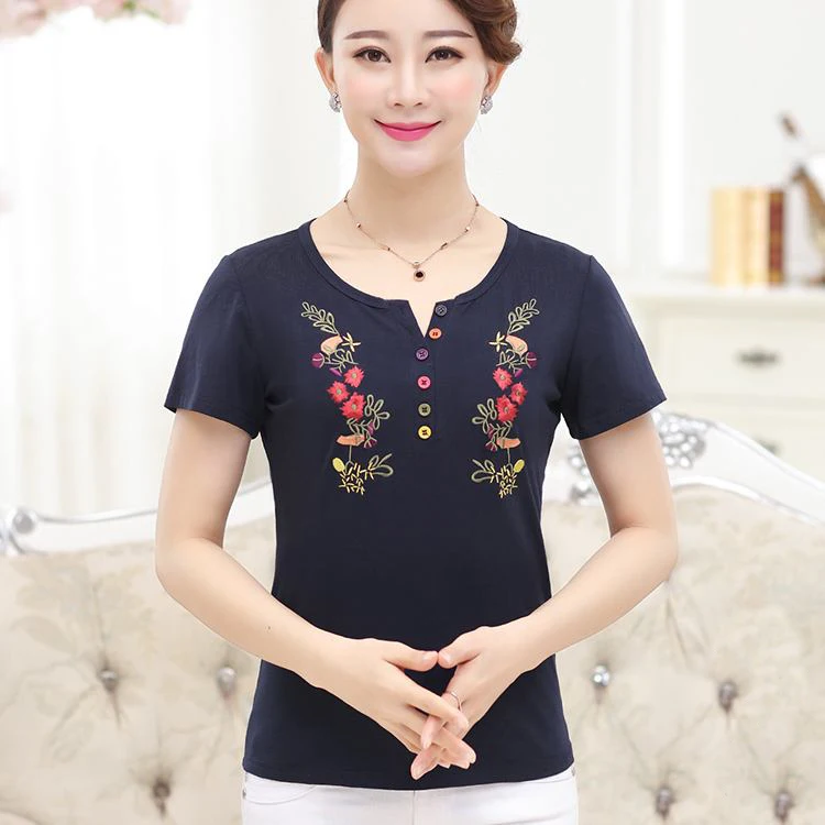 

T-shirt Women 2019 New Women White T Shirt summer Cotton silver T shirt