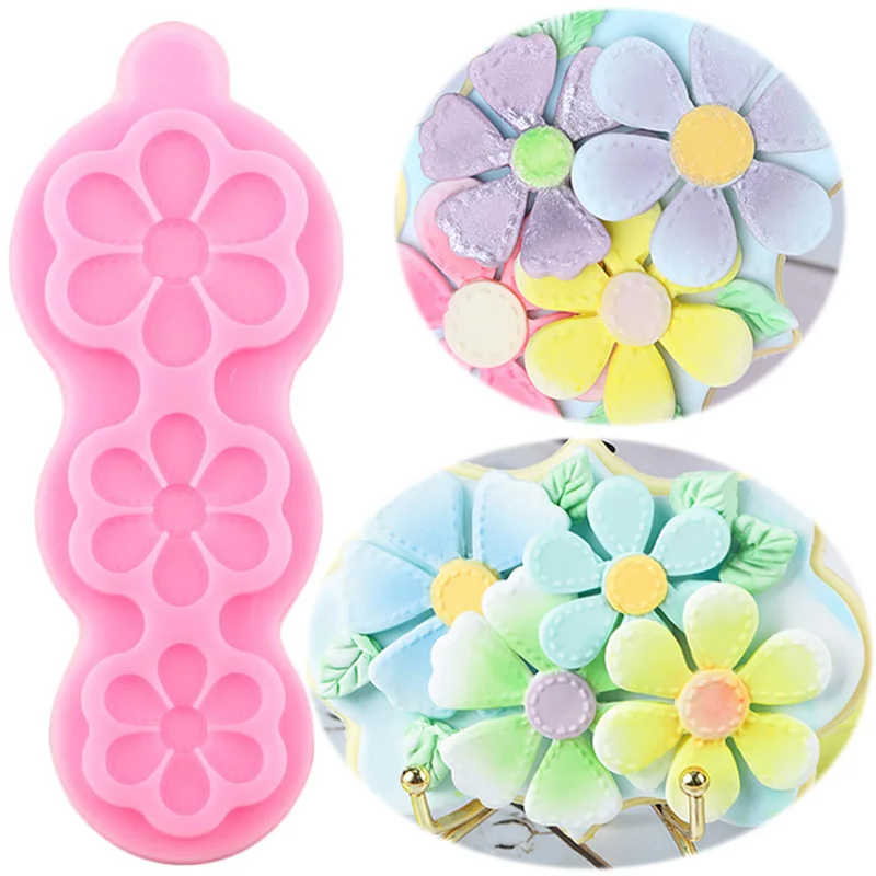 3D цветок силиконовые формы для выпечки тортов DIY украшения инструменты кекс