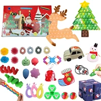 fidget toys christmas countdown blind box christmas keyboard santa decompression toy set christmas gifts for kids