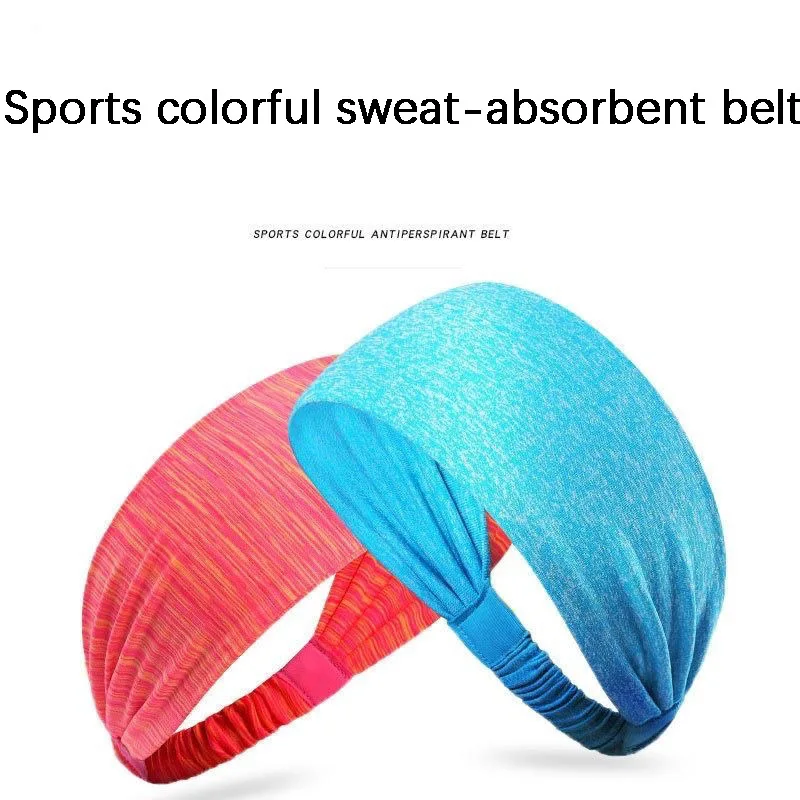 Ikat Rambut Yoga Ikat Kepala Latihan Penyerap Elastis Lebar dengan Lycra Bersirkulasi Keringat Panduan Ikat Kepala Ikat Rambut Lungsin